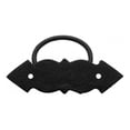 thumbnail image 4 of Ring Pull Cabinet Door Drawer Wrought Iron Black 3.5'' | Renovator's Supply, 4 of 14