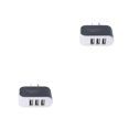 thumbnail image 3 of Wisewang Wall Charger 3 Port Plug Small Compact USB Power Adapter Safe Phone Charging Cell Phones Cameras Socket Mobile Black 2Set, 3 of 6