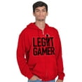thumbnail image 5 of Legit Gamer Video Games Nerdy Geeky Zip Hoodie Sweatshirt Men Brisco Brands L, 5 of 6
