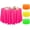 Vivid Color, variant on 84 Inch Large Neon Tablecloth Disposable Plastic Round Party Table Cover Decor Assorted Color Tablecloth Circle Table Cover for Wedding Birthday Picnic Tea Party Decor(Vivid Color,4 Pack)