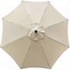 thumbnail image 1 of Beige UV-Resistant Outdoor Umbrella Cover with 8 Ribs, Waterproof Fabric for Garden Use, 1 of 3