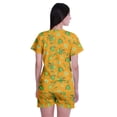 thumbnail image 4 of Moomaya T-Shirts à Manches Courtes pour Femmes en Coton Doux à Col Rond Ensemble de Nuit, 4 of 6