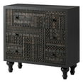 thumbnail image 1 of COZAYH Farmhouse 3 Drawer Home Bedroom Dresser with Geometric Pattern, Black, 1 of 10
