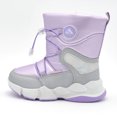thumbnail image 2 of Nova Mountain Boys Girls Little Kids Winter Snow Boots NF-NFWB105-LightPurple-12, 2 of 7