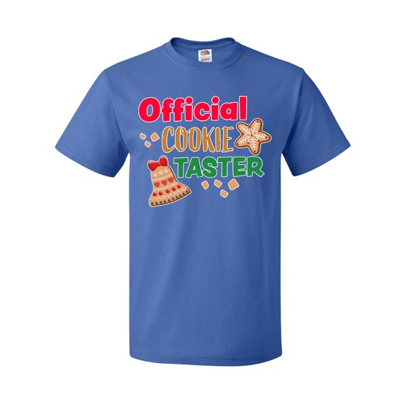 Inktastic Christmas Official Cookie Taster with Bell and Star Cookie T-Shirt
