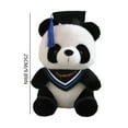 thumbnail image 2 of Graduation in 2025 Panda Doll with Hat,Adorable Graduation Panda Plush Toy with Cap and Gown Perfect Gift for Graduates，12 Inches，Soft and Cuddly, 2 of 3