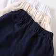 thumbnail image 6 of CUZIBR Boys Baby Toddler Summer Cargo Shorts Casual Cartoon Print Solid Color Multi Pockets Elastic Waist Wide Leg Baggy Short Pants Outdoor Cozy Summer Hiking Fishing Bermuda Shorts,Navy,5-6 Years, 6 of 7