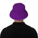 thumbnail image 5 of Fotbe Purple Sombrero Tipo Pescador con Estampado – Sombrero de Sol de Algodón de Moda para Playa, Golf, Pesca, 5 of 6