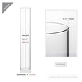 thumbnail image 2 of Candle Holder Sleeve, Wide 3", Height 18", Clear Glass Cylinder Candleholder, Chimney Tube, Open Ended Candle Shade, 1 Piece, 2 of 8