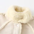 thumbnail image 3 of Jalioing Infant Baby Snowsuit Thick Thermal Long Sleeve Stand Collar Fleece Rompers Winter Clothes Zipper Jumpsuit, 3 of 6