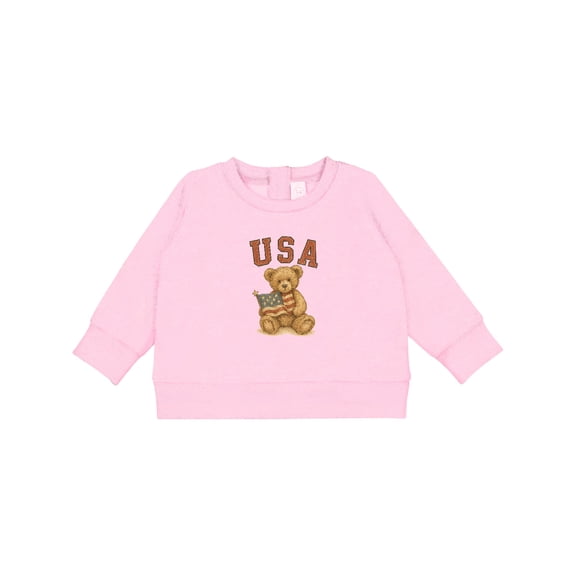Inktastic USA Teddy Bear Baby Sweatshirt
