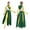 Green, variant on Women Modern Lyrical Dance Dress Church Choir Worship Liturgical Praise Gown Long Sleeve