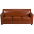 thumbnail image 3 of Flash Furniture HERCULES Diplomat Series Cognac LeatherSoft Sofa, 3 of 4