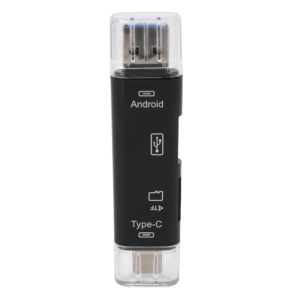 5-in-1 Multifunctional OTG Card Reader Micro-SD / SD USB Support TF Android Type-c Phone Computer Universal