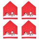 thumbnail image 1 of 4 Uds. Funda para Silla Con Sombrero Papá Noel Multiusos Navideña El (4 Uds.), 1 of 5
