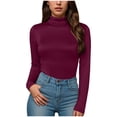 thumbnail image 1 of Women's High Neck Solid Color Slim Fit Body Shaping Underwear - Comfortable and Versatile, 1 of 6
