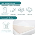 thumbnail image 5 of Santai 12" Memory Foam Certified CertiPur White Fabric King Mattress, 5 of 7