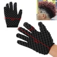 thumbnail image 2 of Cepillo de esponja para el cabello, guantes de esponja para el cabello, herramienta mágica de bobina de rizos, nuevo doble lado, dos en uno, esponja mágica para el cabello Afro oso de fresa Hogar, 2 of 5