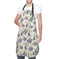 thumbnail image 3 of Goofa Snake Printed Waterproof Apron 33" Chef Aprons for Men Heavy Duty Chemical Work Apron Adjustable Bib Apron, 3 of 9