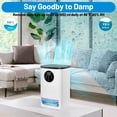 thumbnail image 5 of Fibevon Dehumidifier for Basement, 48oz Quiet Dehumidifier for Home with Auto Shut off, Timer, Sleep Mode, Defrost, 7 Color Light Portable Small Dehumidifier for Bathroom, Basement, Closet, RV, 5 of 7