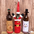 thumbnail image 4 of Toystoory Funda para botella de vino, ropa de Navidad a prueba de polvo, patrón de dibujos animados, bolsa protectora para cerveza, funda para botella de Kits de decoración para fiestas Alce Toystoory HA070040-03B, 4 of 6