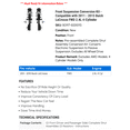 thumbnail image 2 of Front Suspension Conversion Kit - Compatible with 2011 - 2015 Buick LaCrosse FWD 2.4L 4-Cylinder 2012 2013 2014, 2 of 2