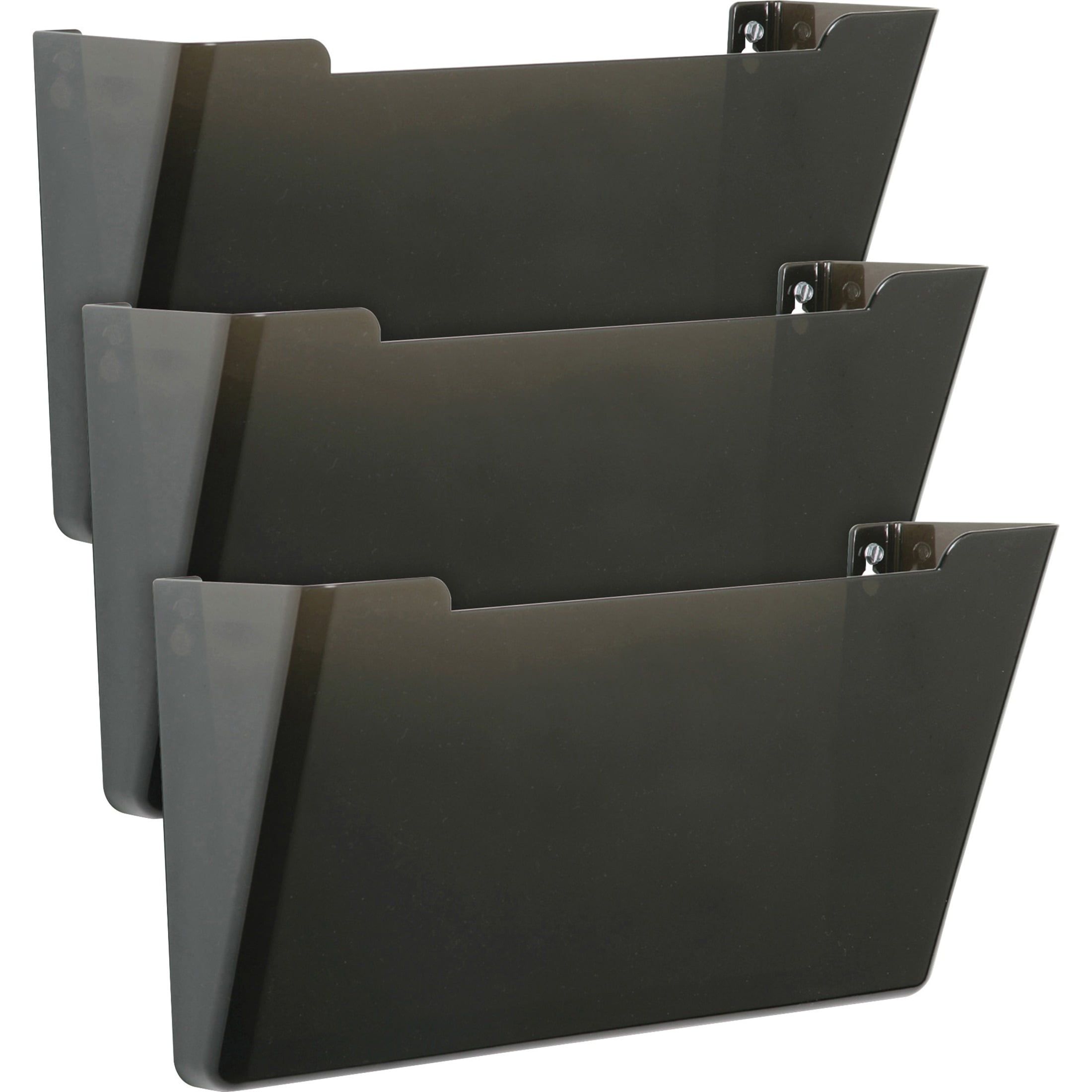 SKILCRAFT, Hanging Wall Files Set, 3 Per Pack, Smoke