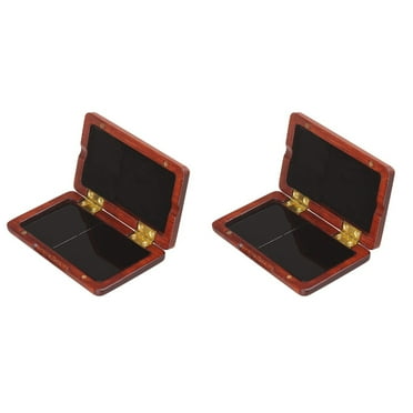 GOOHOCHY  Set of 2 B Clarinet Solid Wood Reed Box Holder Breathable Case