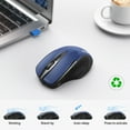 thumbnail image 7 of TECKNET Wireless Mouse (2.4G & BT5.0/3.0) Silent 4800 DPI Computer USB A & Bluetooth Mouse 6 Buttons, Wide Compatibility - Blue, 7 of 7