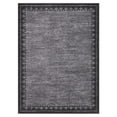 thumbnail image 7 of COZONY 10'x13' Modern Bordered Extra Large Rug, Washable Non-Skid Low Pile Carpet, Soft Stain-Resistant, Black Gray, 7 of 7