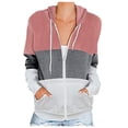 thumbnail image 1 of Womens Full Zip Hoodie Long Sleeve Hooded Sweatshirt Pocket Jacket Jacket, 1 of 1
