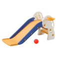 thumbnail image 4 of Tobogán de interior para niños, tobogán de escaleras, fácil montaje, tobogán independiente para niños, diversión para niños en edad preescolar, patio naranja con marco, 4 of 10