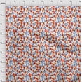 thumbnail image 4 of oneOone Cotton Flex Orange Fabric Floral Diy Clothing Quilting Fabric Print Fabric By Yard 40 Inch Wide, 4 of 4