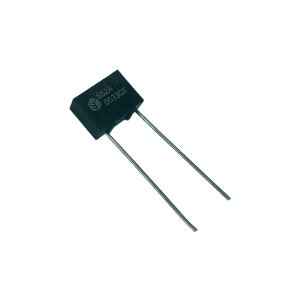 Pack of 5 652A1E332G Capacitor Metallized Polycarbonate, Flame Retardant Epoxy case, Rectangular Radial Leads, .0033 22AWG 400V 2%, Bulk, RoHS