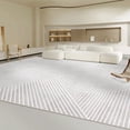 thumbnail image 3 of Modern Minimalist Carpets for Living Room luxury Cream Style Bedroom Decor Line Carpet Thick Washable Mat Large Area Lounge Rug My Lux Decor Round, 3 of 16