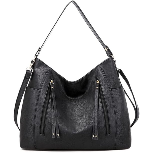 LHSHID Women’s Tote Handbag Large Shoulder Purse Leather Crossbody Handbag Roomy Work Bag