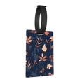 thumbnail image 7 of Junzan Luggage Tag For Suitcase Autumn Leaves With Blue Print Luggage Tag With Id Privacy Cover For Suitcase Travel Bag, 7 of 7