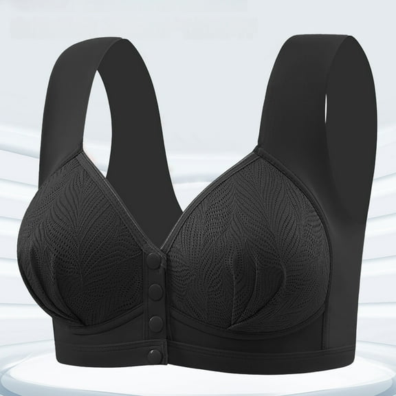 High Support Wireless Bras For Women, Full Coverage Adjustable Strap Bras With No Underwire, Comfortable Everyday Bras For Large Busts