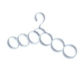 thumbnail image 2 of Space Saving Hangers,Plastic Scarf Rack,9 Hole Wardrobe Closet Organizer,Home and Dormitory Student Closet Storage Hanger, 2 of 8