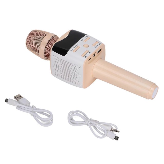 Wireless Microphone Portable Handheld HiFi Stereo Sound Bluetooth Microphone for Home Party Birthday PC All Smartphones