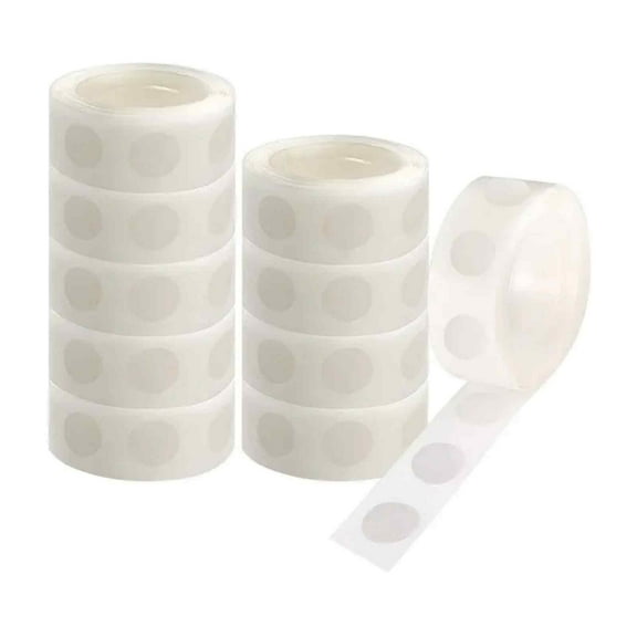 Double Sided Balloon Glue Dots for Party Decoration - Strong Adhesive & Easy to Use (10 Rolls of 1000pcs)