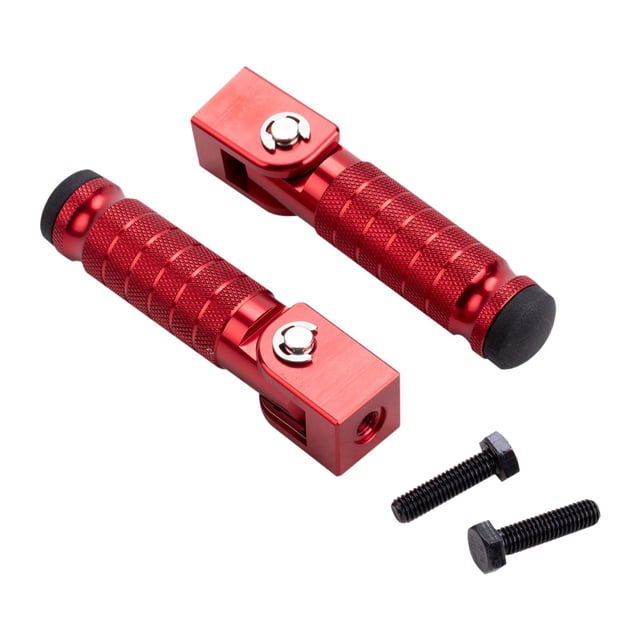 2 Pedales De Reposapiés Plegables Con Orificio Para Tornillo De 6 Mm Para Reemplazo De Motocicleta