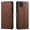Brown, variant on Samsung Galaxy A22 5G Case,  Included [Tempered Glass Screen Protector], Starshop Premium Leather Wallet Pocket Credit Card Slots-Pink