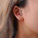 thumbnail image 5 of Pendientes de clip de oreja de corazón de plata de metal de doble capa con clip de hueso de oreja para mujer, pendientes de clip de puño, regalo de joyería, 1 pieza de corazón, 5 of 5