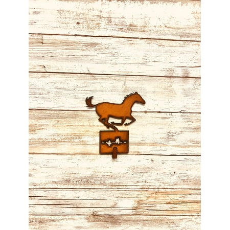

Horse Western Rodeo Single Key Hook Rustic Home Decor