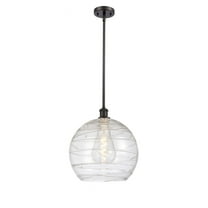 516-1S-WPC-G1213-14 Innovations Lighting Athens Deco Swirl 1 Light 14" Pendant Oil Rubbed Bronze
