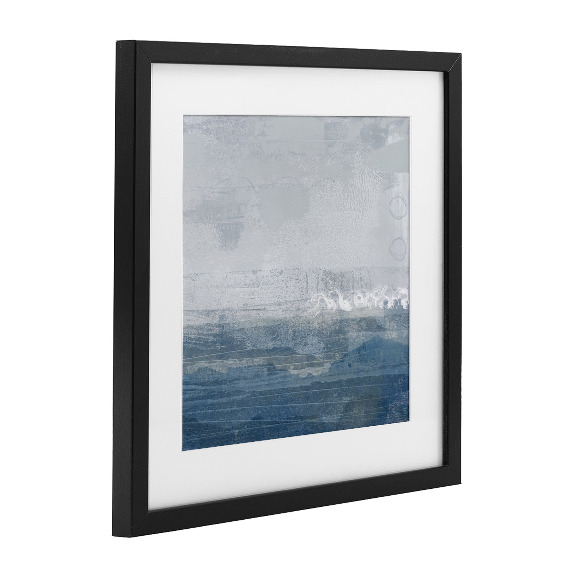 Stupell Industries Ocean Tide Abstract Black Framed Print Under Glass, design by Dan Meneely