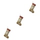 thumbnail image 2 of Matsuzay Calcetín de Navidad Lindo Lino Chimenea Ventana Regalos Bolsa Tarjeta Calcetín Oficina Café Fiesta Decoración Colgantes Niños Type7 NO7, 2 of 6