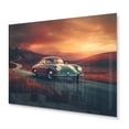 thumbnail image 2 of Designart "Scenery with a Classic German Car I" Retro Car Metal Wall Art Prints, 2 of 5