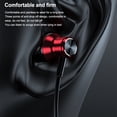 thumbnail image 2 of Auriculares inalámbricos Cateissary Bluetooth 5.1 con cancelación de ruido LED Digital IPX5 color Rojo, 2 of 6